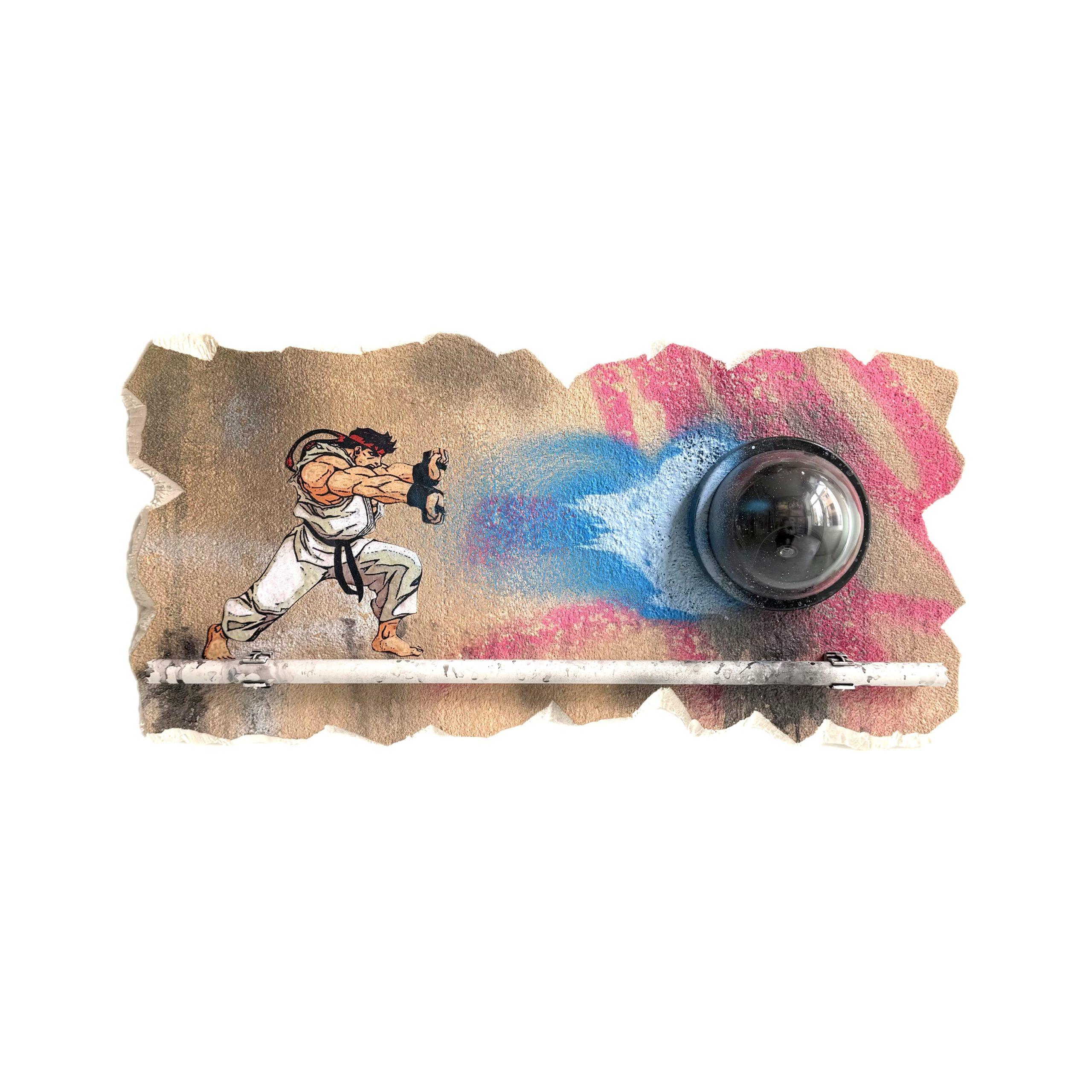 Ryu. Street Fighter. STOP CONTROL. Broken Wall.